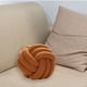 thumbnail image 3 of Plush Knot Ball Pillow Diameter 22cm Room Decoration for sofa Couch Brown, 3 of 7
