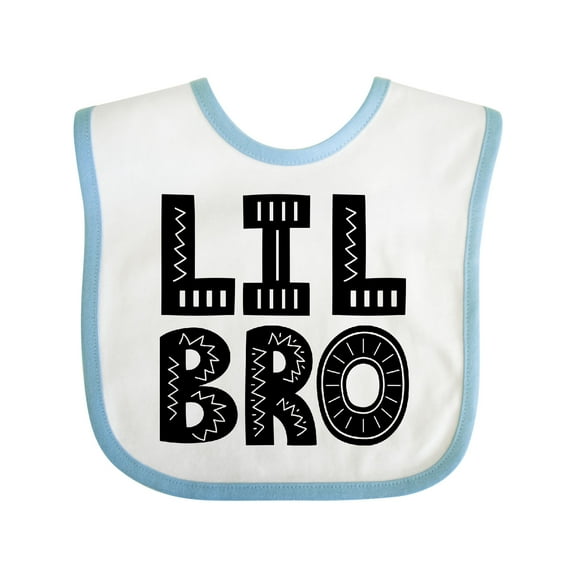 Inktastic Little Brother Lil Bro Boys Boys Baby Bib