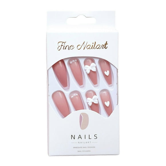 Women Full Cover False Nails Female Elegant Hand Decoration Good Gift for Female Friends