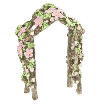 Backyard Collection Floral Wood Log Trellis - By Ganz