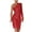 Red, variant on IROINNID Sequin Dress for Women Club Night Single Shoulder Long Sleeve Sequin Cultivate One's Moral Character Dress Sequin Dress,Black