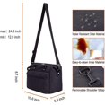 thumbnail image 2 of Bolsa térmica ZHAOCHENG para el almuerzo a prueba de fugas con correa de hombro ajustable color negro, 2 of 5