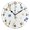 Black, variant on Moon Star Design Wall Clock 10in Round Artistic Oil Painting Home Decor Desk Table Clock