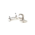 thumbnail image 3 of 2 piezas de la gemelos de para hombre jinwen Carta para hombre CuffLinks, 3 of 8