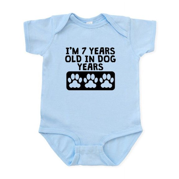 CafePress - 7 Years Old In Dog Years Body Suit - Baby Light Bodysuit, Size Newborn - 24 Months
