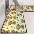 thumbnail image 2 of Kitchen Rugs Sets Of 2,Colorful Highland Cow Sunflower Pattern Anti Fatigue Kitchen Mat Rugs Non Slip Washable,Decorative Kitchen Floor Mats for Kitchen,Sink,Laundry,17"x47"+17"x47", 2 of 5