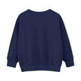 thumbnail image 6 of Atogsazn Kids Boys V Neck Sweatshirt Children's Casual Long Sleeve Pullover Sweatshirts Loose Fit Tops Clothing 03-Navy 4-5 Years Fashion, 6 of 8