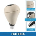 thumbnail image 3 of Unique Bargains 1PC Car Gear Shift Knob Stick Shifter for Lexus ES300h ES350 GS300 GS350 GS430 GS450h GS460 Beige Black, 3 of 7