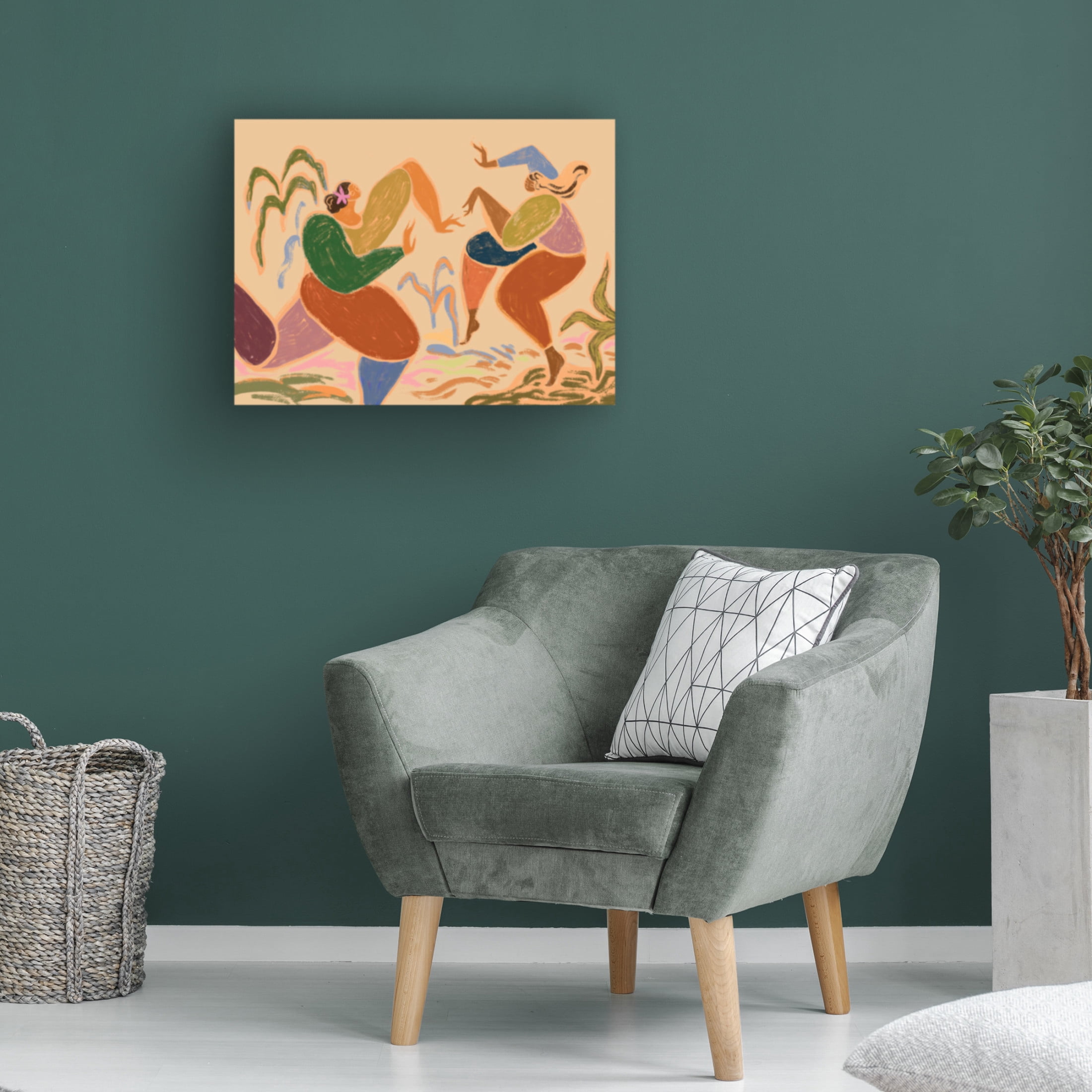Trademark Fine Art Arty Guava  Sisters of the Rhythm Canvas Wall Art
