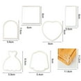 thumbnail image 5 of Zhaomeidaxi Heat-Resistant Plastic Pastry Dough Embosser Mold Cookie Cutters Molds for Bridal Shower Engagement Wedding Cookie Cutter, 5 of 5