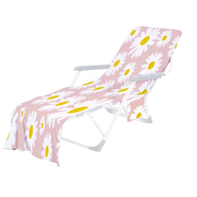 Microfiber Beach Chair Cover Outdoor Pool Sun Lounger Towel Cover