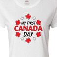 thumbnail image 4 of Inktastic My First Canada Day with Red and White Maple Leaves Women's T-Shirt, 4 of 5