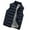 Dark Blue, variant on Jakets for Men Men Autumn Winter Coat Padded Cotton Vest Warm Hooded Thick Vest Tops Jacket