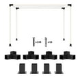 thumbnail image 2 of Outsunny DIY Pergola Kit, Pergola Brackets with 3-Way & 4-Way Corner Brackets and Post Base for 4"x4" (Actual 3.6"x3.6") Lumber, 8 PCS, 2 of 9