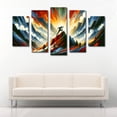 thumbnail image 3 of Cuadro decorativo para sala, recamara, Abstracto Hombre Rompiendo Limites Fuerza de Voluntad, elegante, moderno, minimalista, Set de 5 piezas, 3 of 5