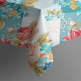 thumbnail image 3 of Pioneer Flower Rectangle Tablecloth 60"x84",Waterproof Polyester Rectangle Table Cloth, Wipeable Spillproof Polyester Tablecloth for Dining, Camping, Indoor and Outdoor, 3 of 5