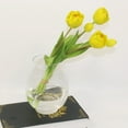 thumbnail image 6 of 1 Bouquet Artificial Flower Simulated No Withering Vibrant Tulip Fake Flower Decor Household Supplies Yellow, 6 of 8