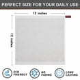 thumbnail image 5 of Simmore Kitchen Towels 6 Pack, 100% Cotton Waffle Weave Dish Cloths for Washing Dishes, Light Grey, 12" x 12", 5 of 6
