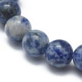 thumbnail image 3 of Natural Blue Spot Jasper Bead Stretch Bracelets Round 2 inch~2-3/8 inch(5~6cm) Bead: 5.8~6.8mm, 3 of 3