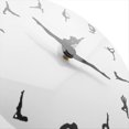 thumbnail image 4 of Reloj de Pared con Encantador Bailarín de Yoga, Decoración de Habitación de , Reloj de Pared Moderno, Reloj de Decoración de Pared con Actor Bailarín, 4 of 4