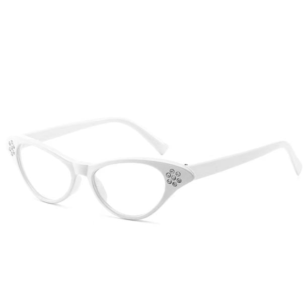 Gafas de sol con montura de ojo de gato para mujer, estilo vintage, con incrustaciones de diamantes, estilo regular