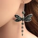 thumbnail image 5 of Ganfancp Multicolor Diamante Borla Insecto Pendientes Joyería Oreja Larga Mujer Ofertas Del Día 1 Par de Pendientes, 5 of 7