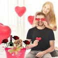 thumbnail image 5 of (3) Valentine's Day Red Plastic Sentiment Buckets with Handles for Home Kitchen Holiday Wedding Birthday Party Decorative Storage Drink Cooler Candies Chocolates Containers (Assortment May Vary), 5 of 7