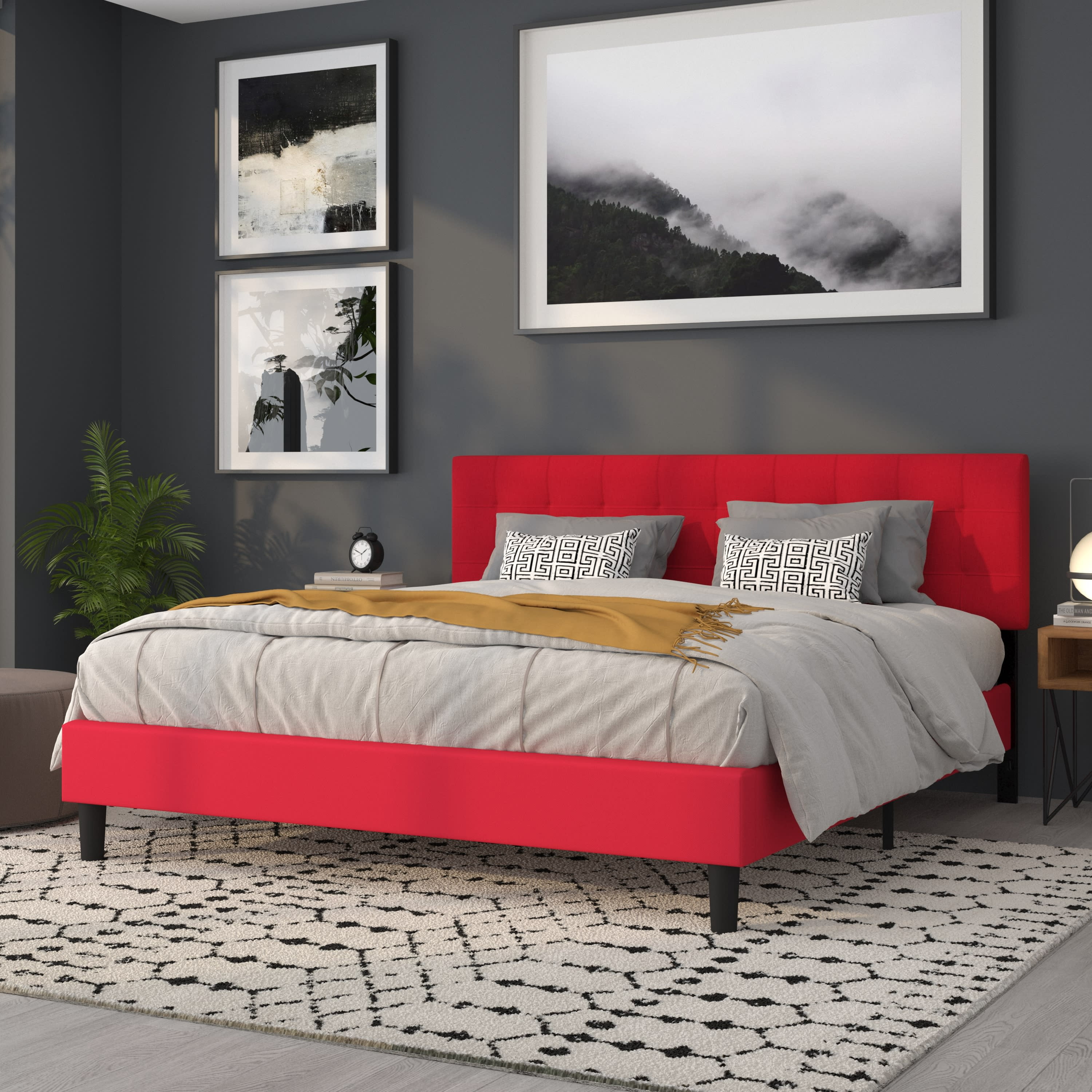 Flash furniture bedford tufted upholstered headboard deals