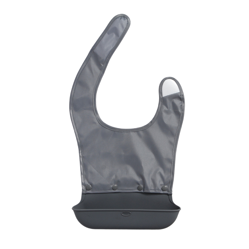 Valink Adult Bib Mealtime Clothing Protector with a Detachable Crumb