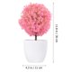 thumbnail image 2 of AURARMLET 2Ud Planta Artificial En Maceta Rosa Con Bonsái Para De Hogar Y Oficina, 2 of 6