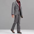 thumbnail image 4 of Esca 6, Traje Gris para Hombre, Camisa, Pantalones, Cinturón, Zapatos, Conjunto de Ropa de Acción Pulgadas, Juguetes, Solda, Zulema Ropa de figura de acción a escala, 4 of 8