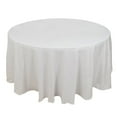 thumbnail image 2 of BalsaCircle 120" Round Cotton Tablecloths Wedding Linens White, 2 of 8