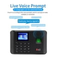 thumbnail image 4 of 2.4" Fingerprint Time Attendance Biometric Attendance Machine T&A RFID Keypad Electric Recorder Data Time Clock in for Employees, 4 of 6