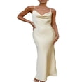 thumbnail image 1 of Women‘s Long Bodycon Dress with Spaghetti Straps, 1 of 8