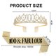 thumbnail image 2 of Diadema para el pelo con banda y corona para mujer, regalo de cumpleaños número 100 para celebración número 100, multicolor, 2 of 5