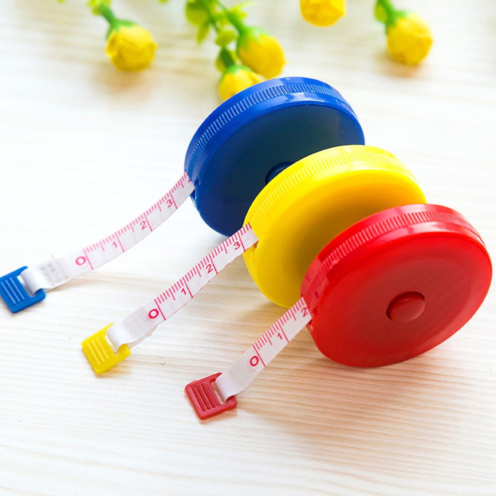 Small Plastic Retractable Tape Measure Clothing Feet Soft Small Tape Rulers 2f