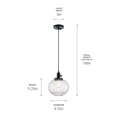 thumbnail image 5 of 43852BK Kichler Lighting Avery - 1 light Mini Pendant - with Vintage Industrial inspirations - 11.25 inches tall by 9.75 inches wide-Black Finish, 5 of 5