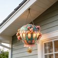 thumbnail image 5 of Hot Air Balloon Sun Catcher - Stained Glass Style Acrylic Hanging Decor - Outdoor/Indoor Waterproof Ornament for Windows, Garden & Patio - Colorful Light Catcher Gift, 2D, 5 of 6