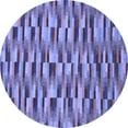 thumbnail image 1 of Ahgly Company Machine Washable Indoor Round Abstract Blue Modern Area Rugs, 4' Round, 1 of 4