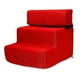 thumbnail image 4 of Rampa de escalera para escaleras de perros y mascotas, cubierta desmontable antideslizante para cachorros, escaleras de escalada, 3 escalones lavables Rojo, 4 of 8