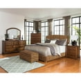 thumbnail image 6 of Bowery Hill Banana Leaf California King Panel Bed in Amber and Honey, 6 of 6