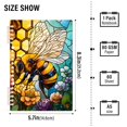 thumbnail image 3 of Haosy Bees Collecting Nectar Notebooks 1-subject Journal 60 Sheets A5 College Ruled Paper Detachable Ring 8.3"x5.7", 3 of 7