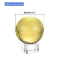 thumbnail image 2 of Unique Bargains 50mm/2' K9 Crystal Ball Decorative Ball with Gift Box and Crystal Stand Yellow 1 Set, 2 of 5