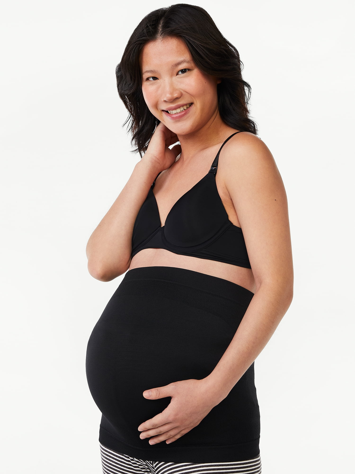 Joyspun Women's Maternity Seamless Nursing Bra with Flex Panel, Sizes S to  3X