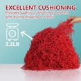 thumbnail image 4 of Relleno de papel arrugado, mxxkms, 1 kg, rojo, cesto de regalo, triturado, 4 of 6
