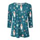 thumbnail image 4 of Pntutb - Camiseta holgada con estampado de moda para mujer, blusa de manga 3/4, cuello redondo, tops casuales Pntutb Pntutb-1903, 4 of 4
