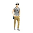 thumbnail image 2 of QccHieUs 1:64 Mini Figure Model Art Crafts Collection Simulation People Figure Artificial Man In Gray, 2 of 9