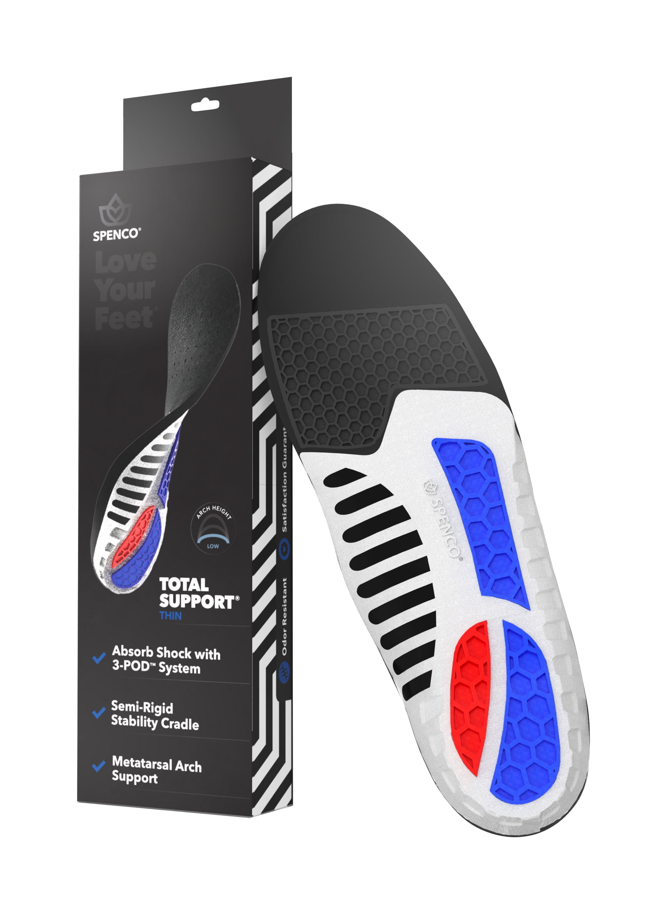 Spenco Total Support Air Grid Insole sizes 2,3,4,5 