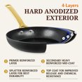 thumbnail image 3 of GraniteStone Armor Max 10 Inch Nonstick Frying Pan, 8x Longer Lasting Non Stick Hard Anodized Aluminum Frying Pan, Easy Clean, Oven Safe, Electric Stovetop Compatible, 3 of 9