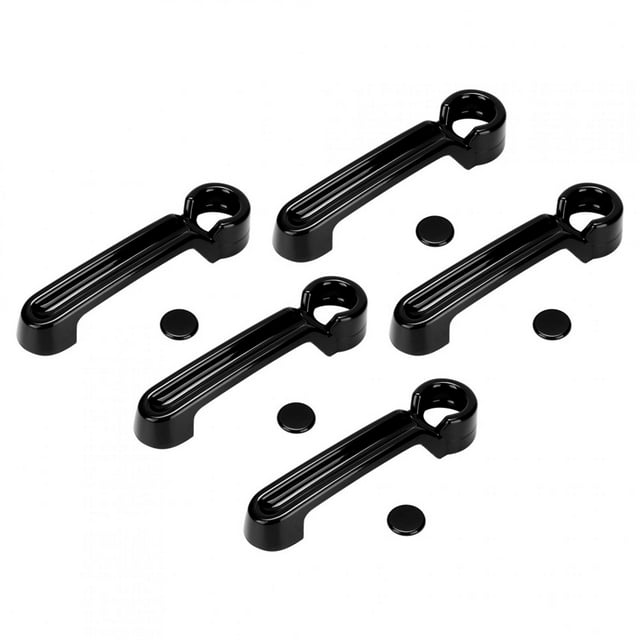 Housse de Poignée de Porte de Voiture, 10pcs ABS Voiture Extérieure Poignée de Porte de Voiture Garniture ABS Porte Garniture Haut de Gamme Performance